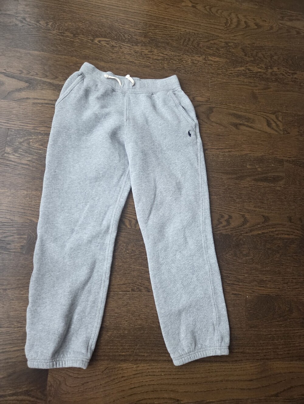 Polo by Ralph Lauren Kids Light Gray Fleece Joggers Sweatpants Sz.10-12